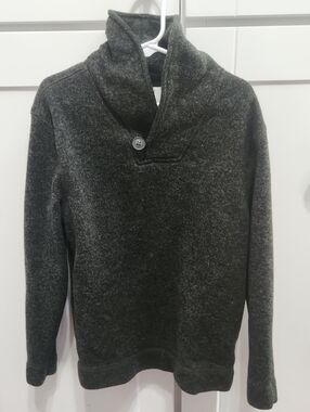Old Navy Dark Charcoal Turtleneck Pullover with Button M/8